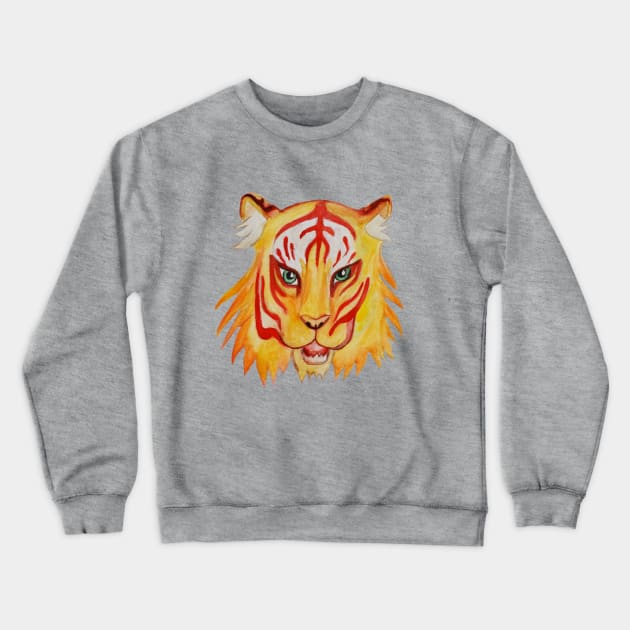 Tiger Crewneck Sweatshirt by Manitarka